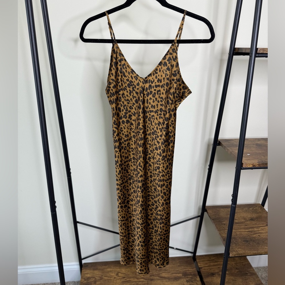 a new day Leopard Print Slip Dress